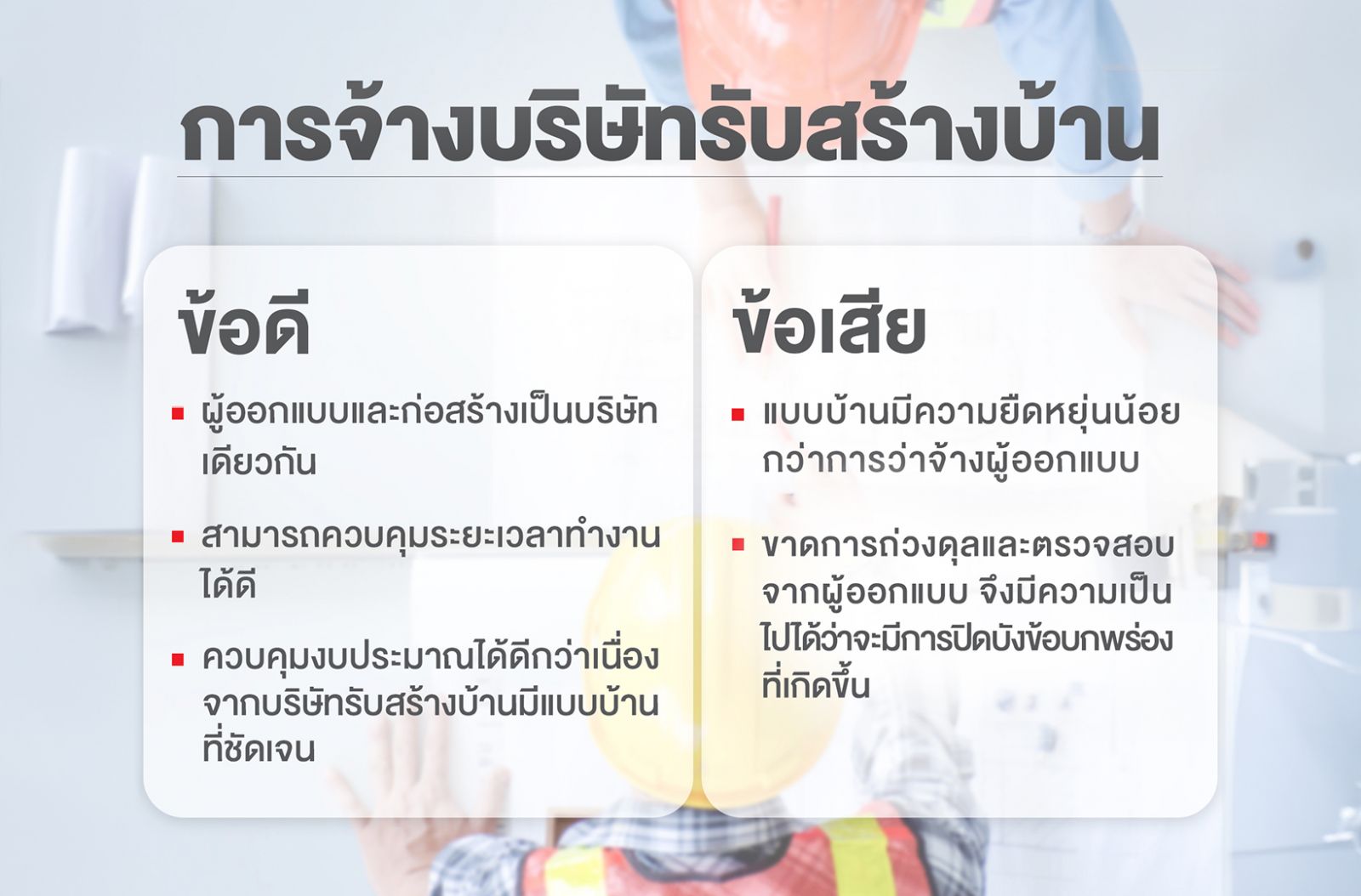 จ้างบริษัทรับสร้างบ้าน