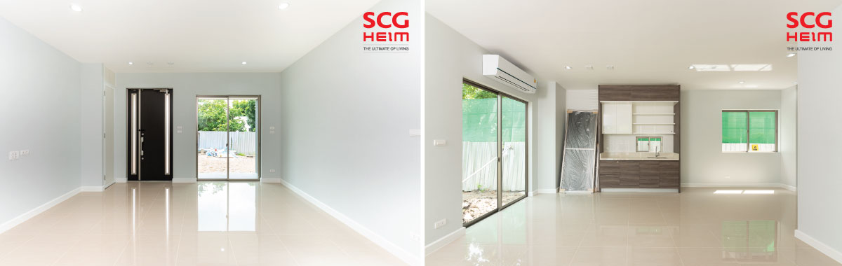 ผลงานการก่อสร้างบ้าน SCG HEIM SMART Series 2 ชั้นขนาด 152 ตร.ม.