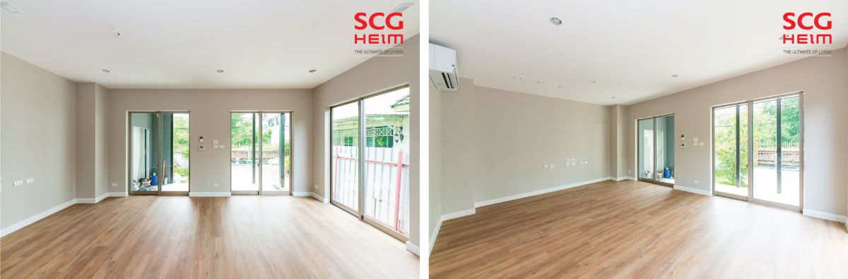 ผลงานก่อสร้างบ้าน SCG HEIM SMART Series หน้าแคบ ขนาด 180 ตร.ม.