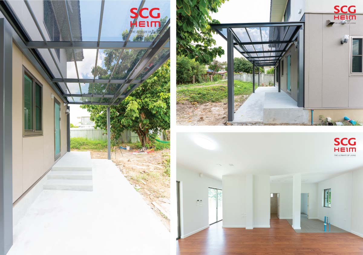 ผลงานก่อสร้างบ้าน SCG HEIM TRUST Series 2 ชั้น ขนาด 260 ตร.ม.